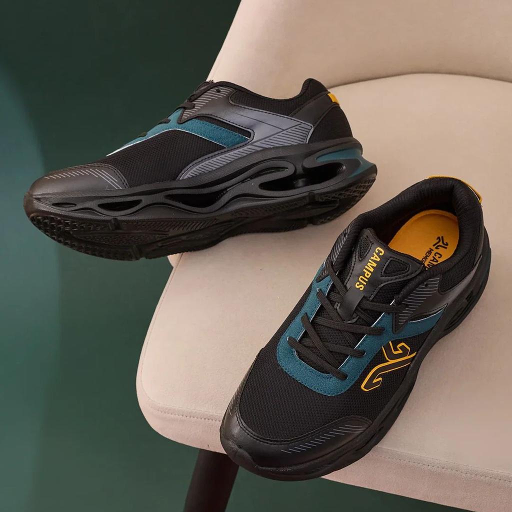 FEROX Black Men's Running Shoes