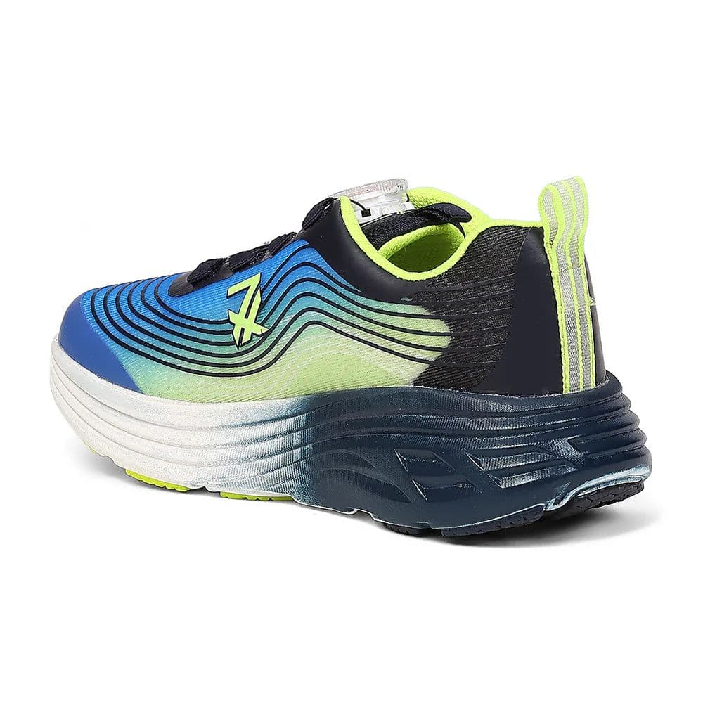 Leap7X LOTO-6 Kids' Royal Blue Walking Shoes - TWISTS & GO with Colorblock Design — photo 3
