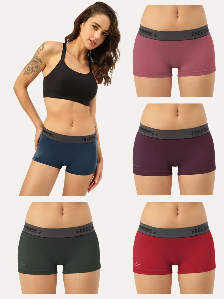 Women's Micro Modal Boy Shorts (Pack of 5) — photo 15