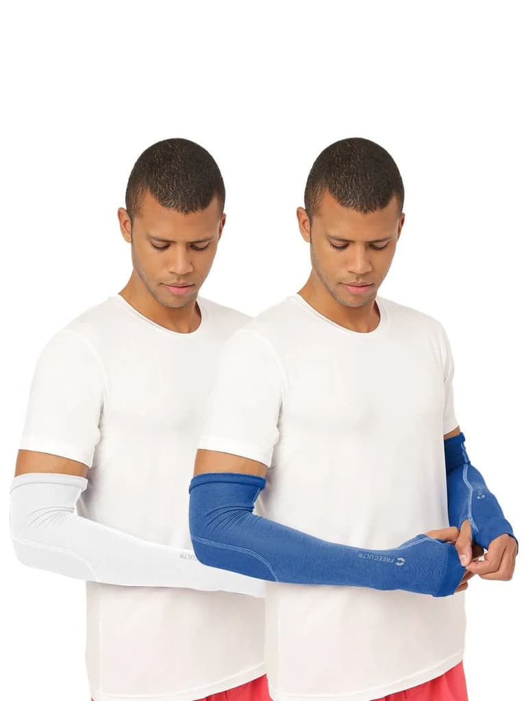 Unisex White Arm Sleeves (Pack of 2) — photo 14