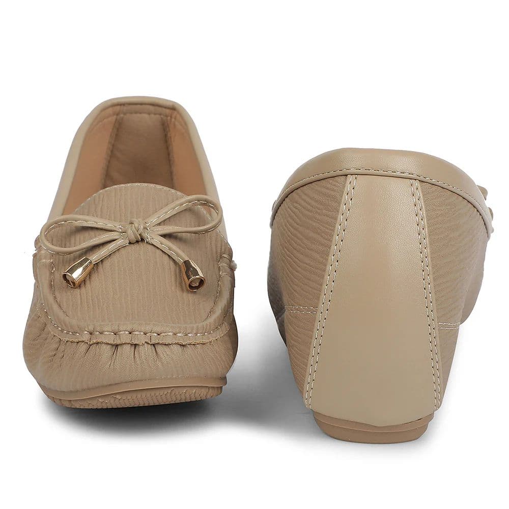 Healers Beige Casual Flat Ballerina for Women ZQ-FDBL-18 by Liberty — photo 6