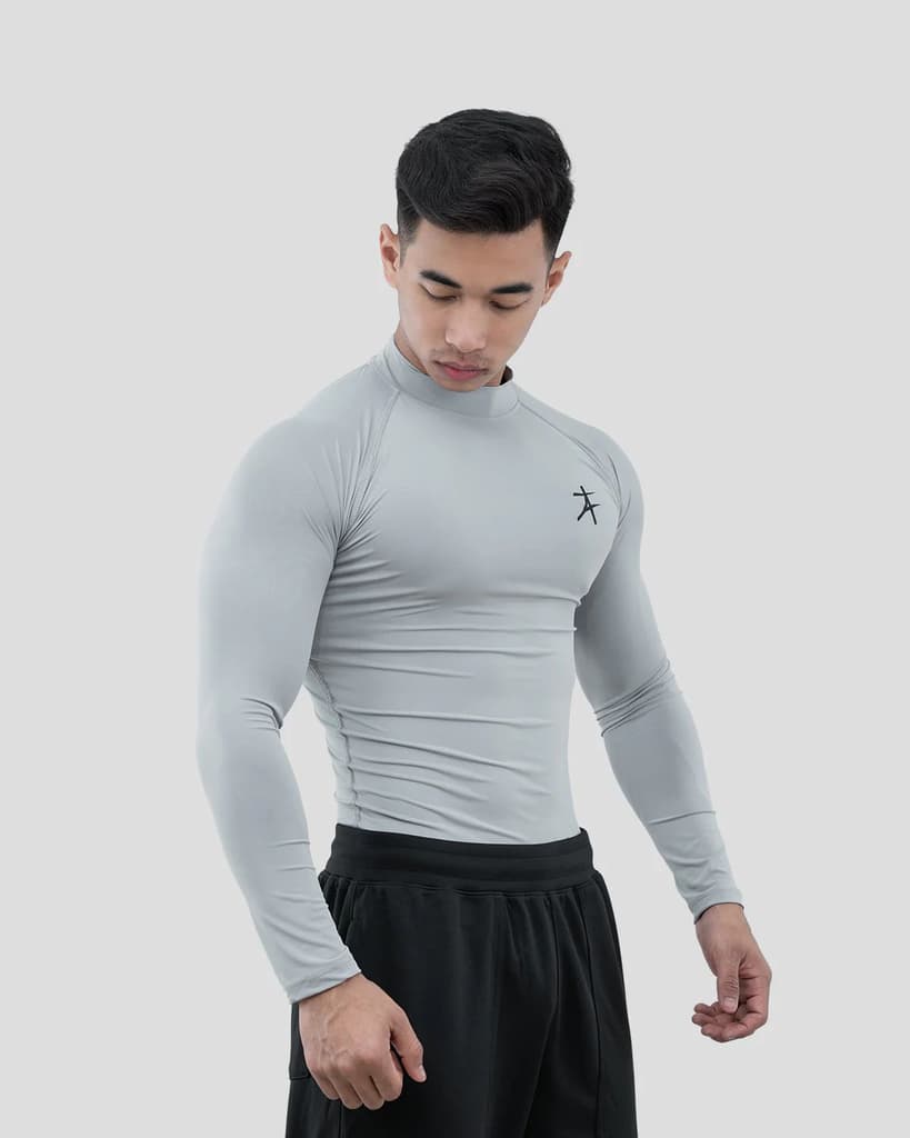 Hustle High Neck Full Sleeve Compression T-shirt — photo 2