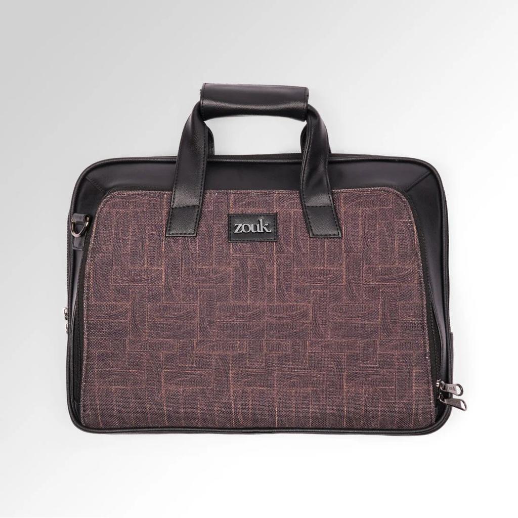 Golkonda Brass Executive Laptop Bag (Black) — photo 2