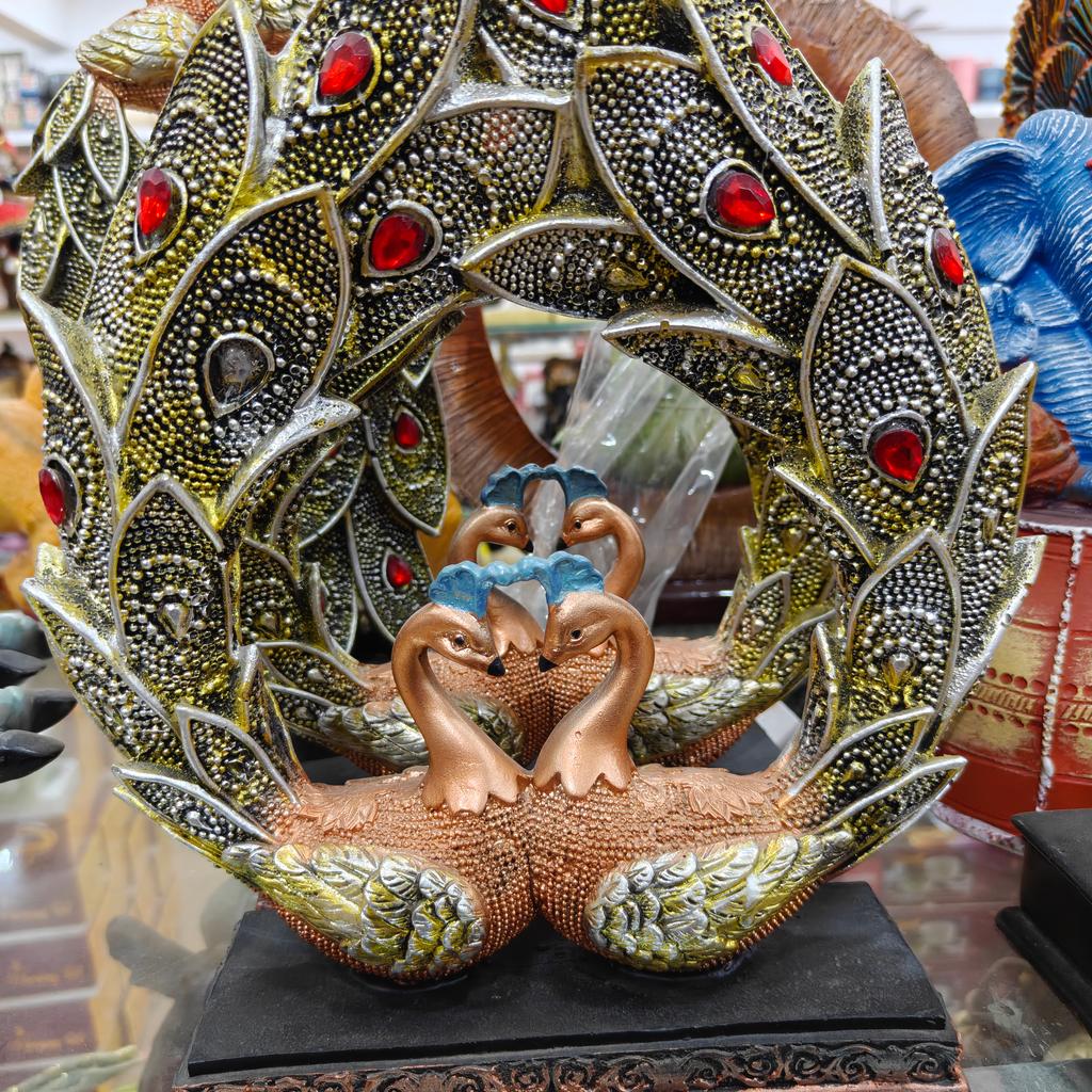 Gold and Silver Decorative Ornament | Statue | Metal | Gold and Silver