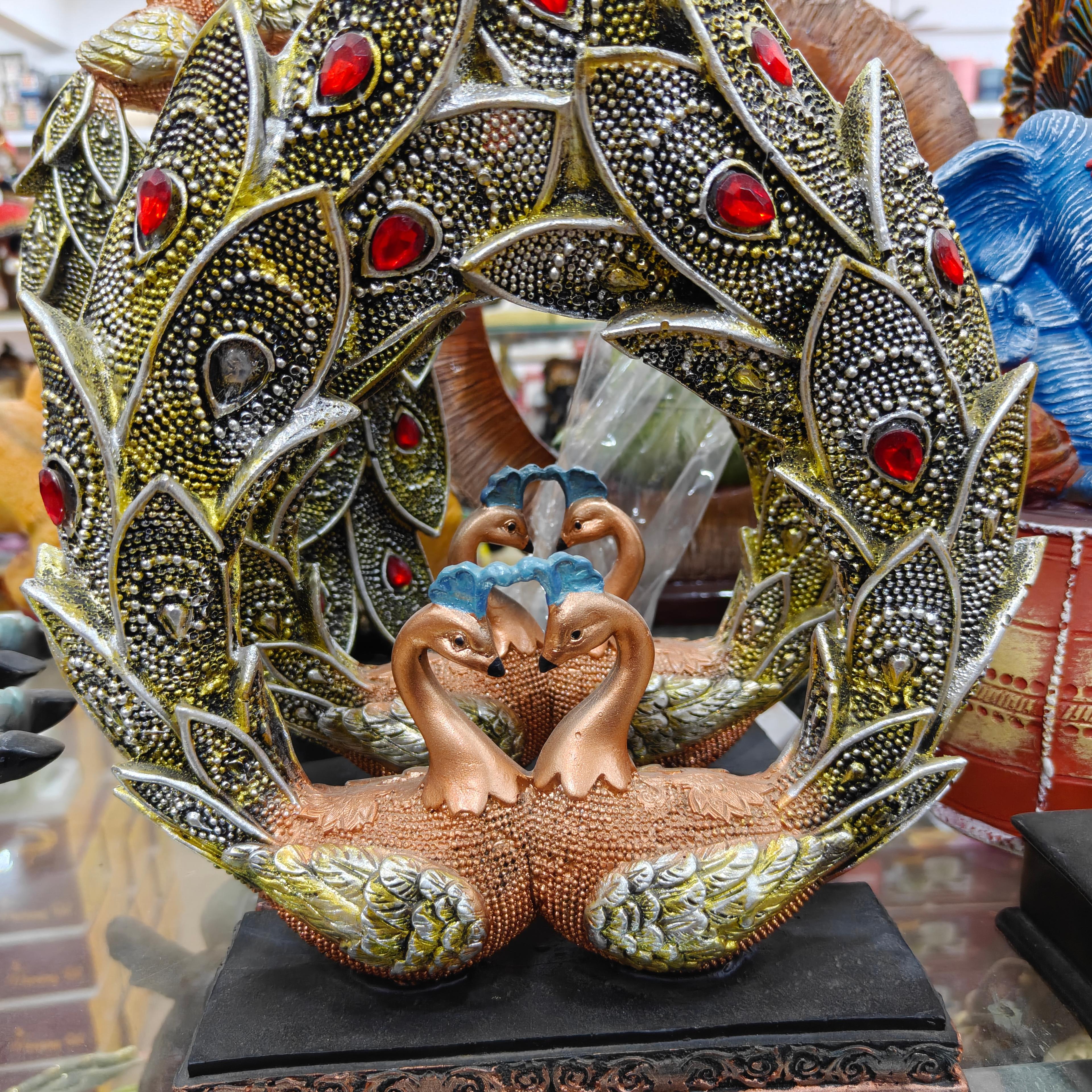 Gold and Silver Decorative Ornament | Statue | Metal | Gold and Silver