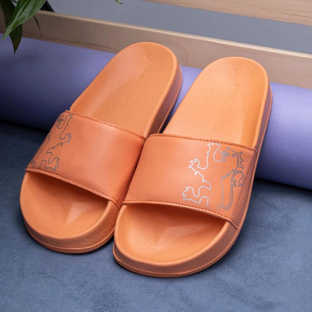 Women's Sliders in Orange | Casual Pool Sliders — photo 6