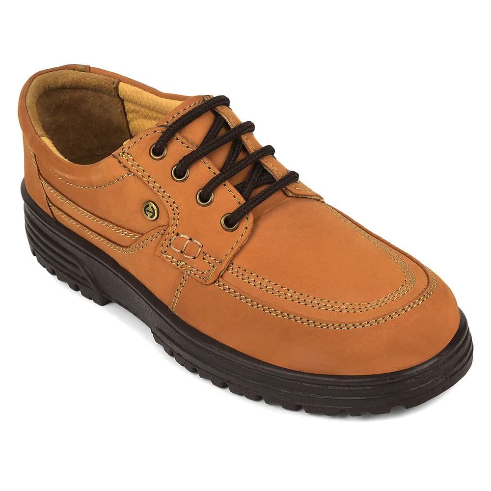 Healers Camel Formal Lacing Derby Shoes For Men 719053AN By Liberty — 5/39 / Camel