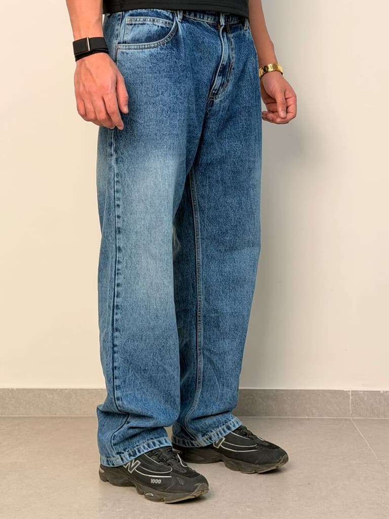 Pleat Game Baggy Jeans — photo 9