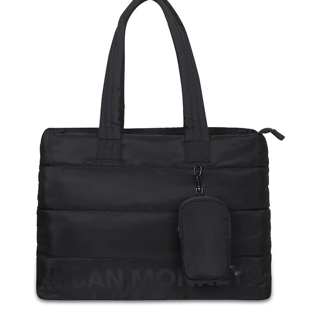 Puffer Shoulder Bag // Black On Black