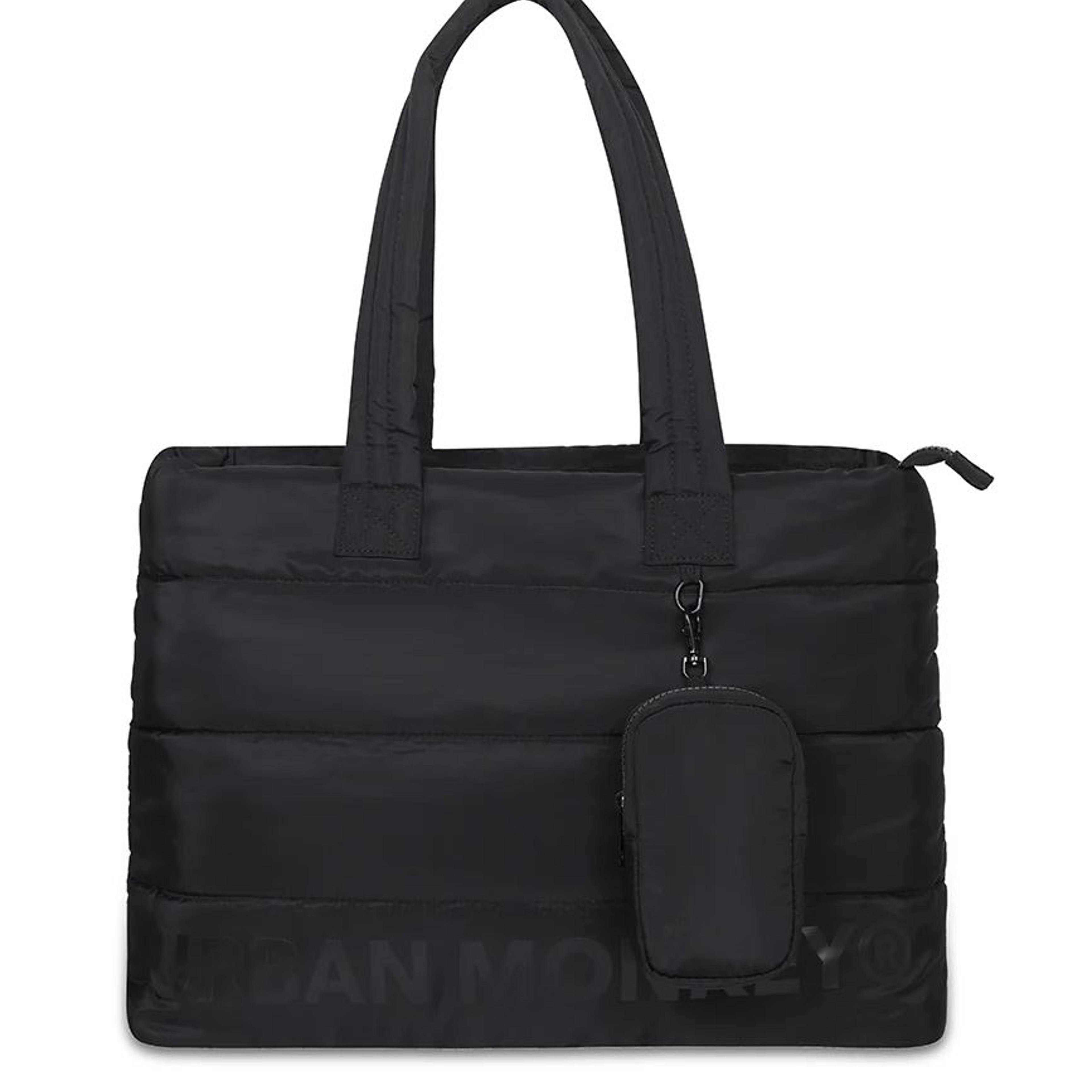 Puffer Shoulder Bag // Black On Black