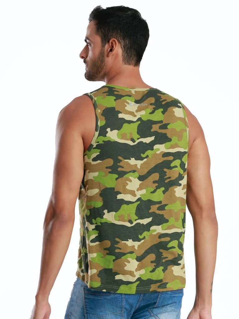 Full Camo Active Fit Camo Printed Organic Bamboo Vest (Pack Of 1) — photo 4