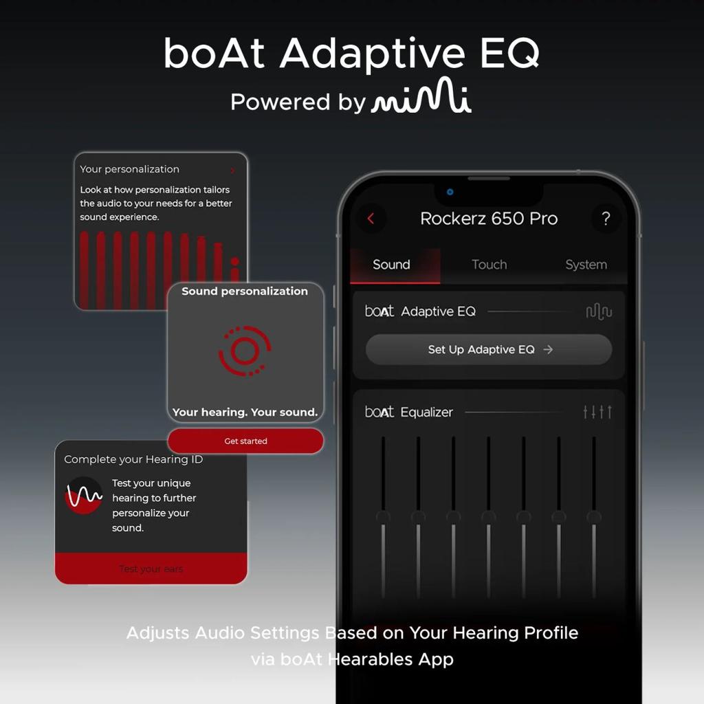 boAt Rockerz 650 Pro | Wireless Headphone with 80 Hours Playback, Dolby Audio, Touch & Swipe Controls — photo 8