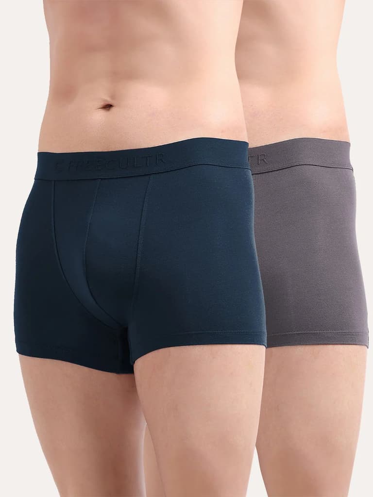 Men's Anti-Bacterial Micro Modal Trunk in Solid Waistband (Pack of 2) — photo 14