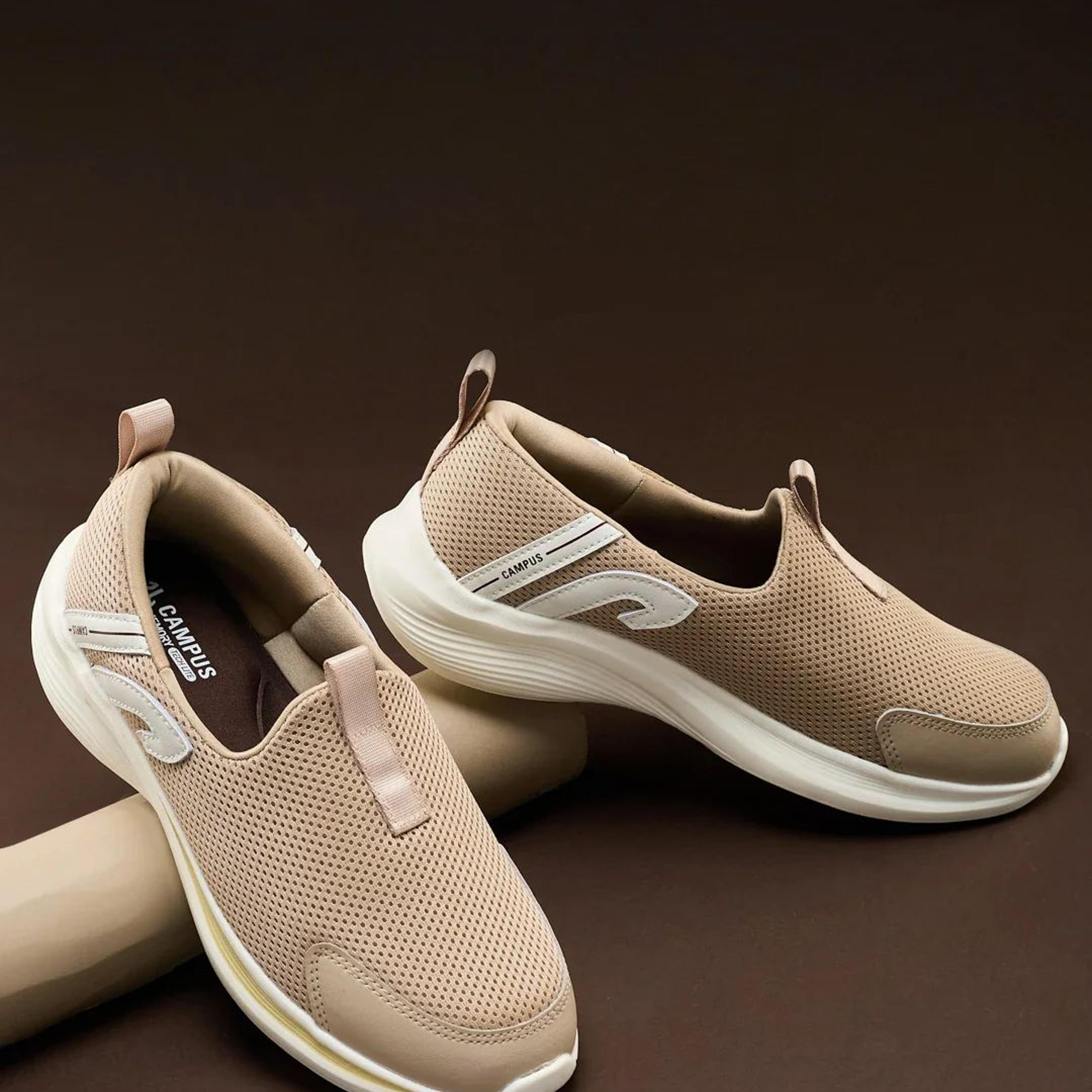 AMBLE Beige Women's Walking Shoes