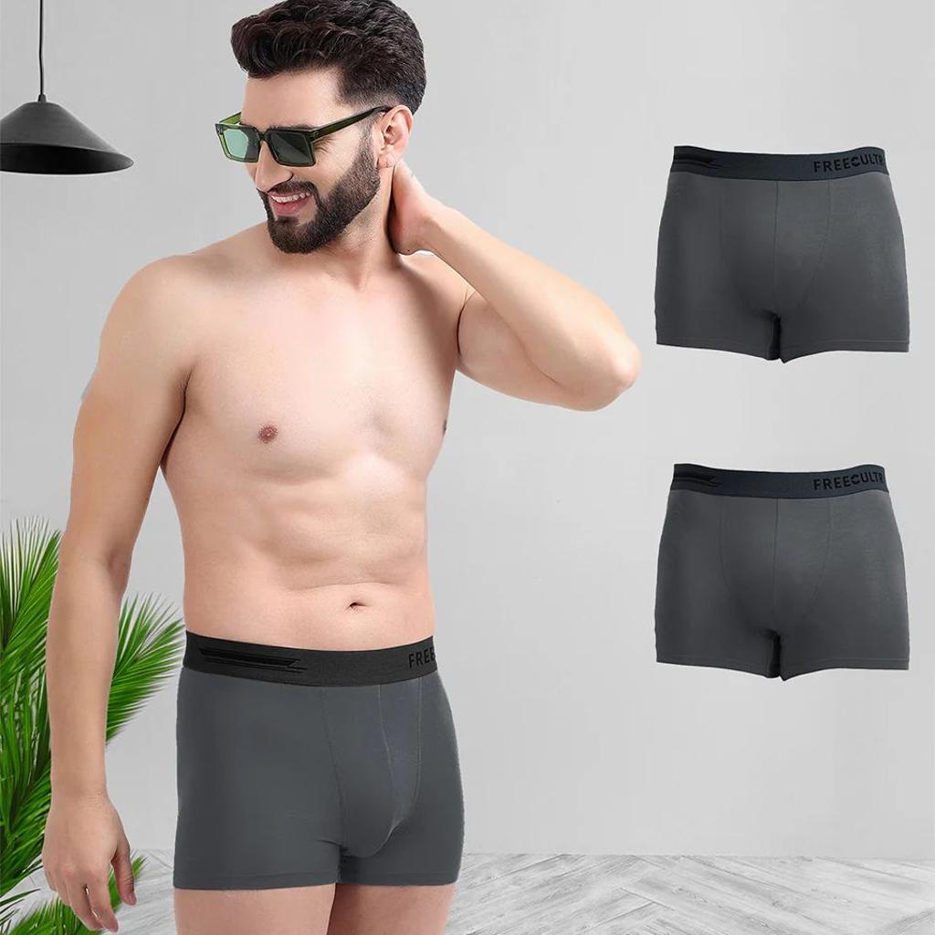 All Same Colors Men's Anti-Bacterial Micro Modal Trunk (Pack of 3)