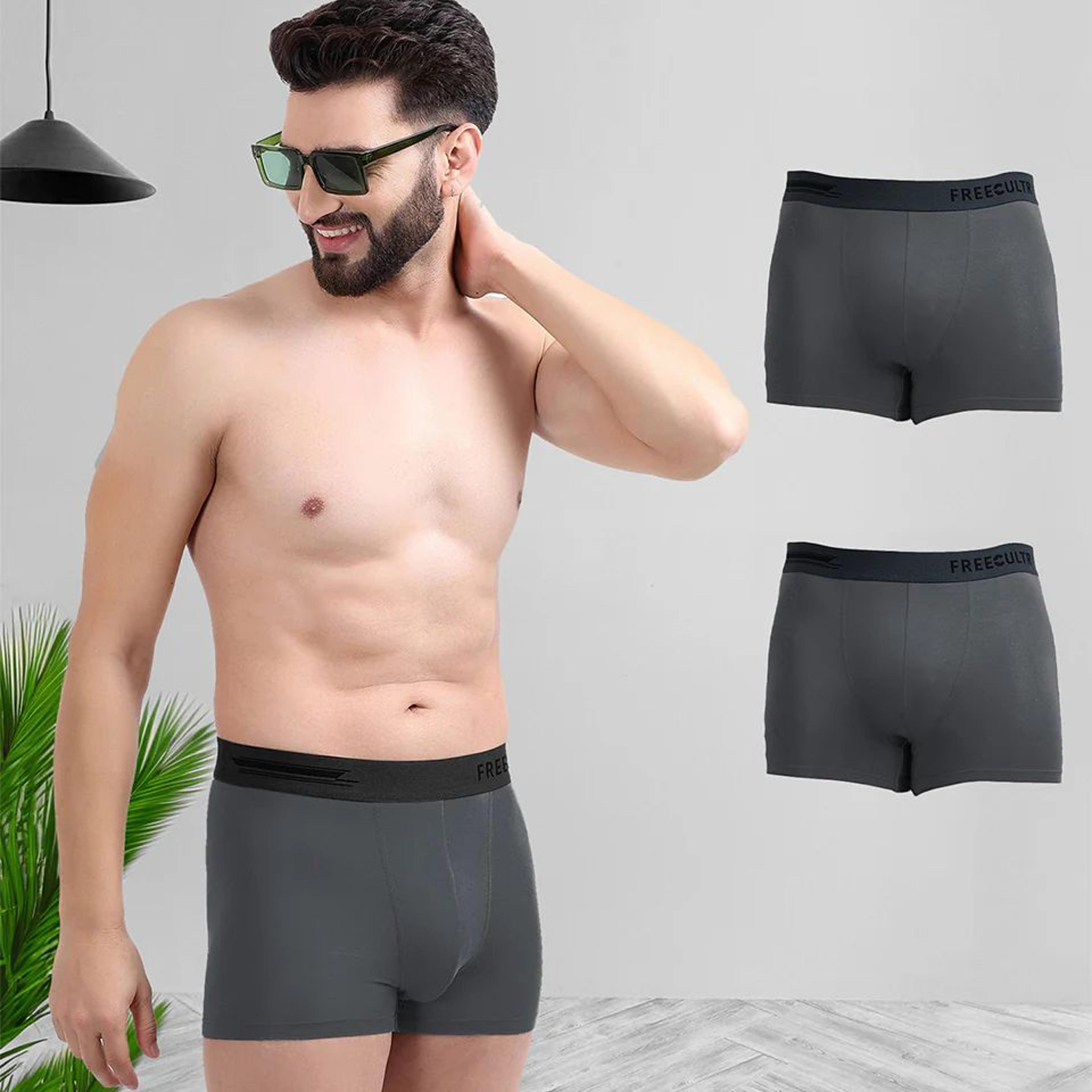 All Same Colors Men's Anti-Bacterial Micro Modal Trunk (Pack of 3)