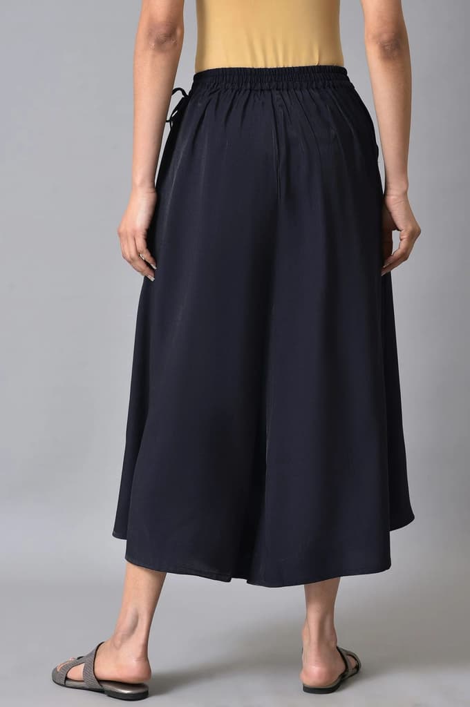 Blue Solid Culottes — photo 2