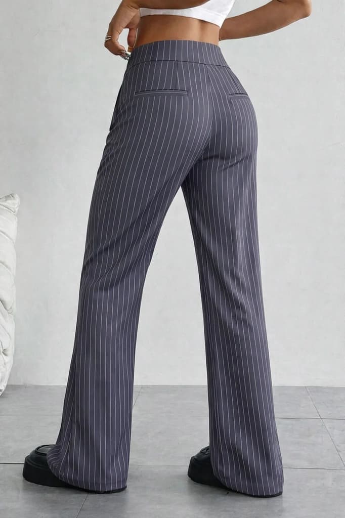 Off Front Pleat Tailored Trousers — photo 10