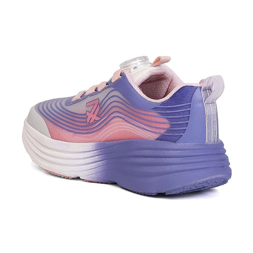 Leap7X LOTO-6 Kids' Purple Walking Shoes - TWISTS & GO with Colorblock Design — photo 3