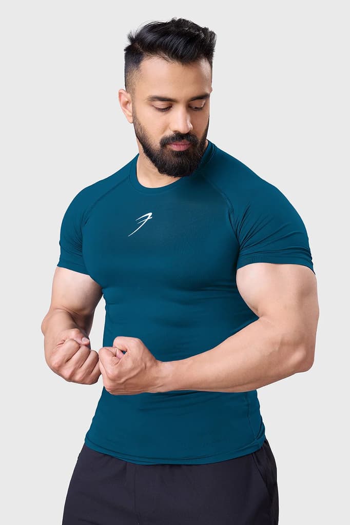 Compression T-shirt Teal — photo 5