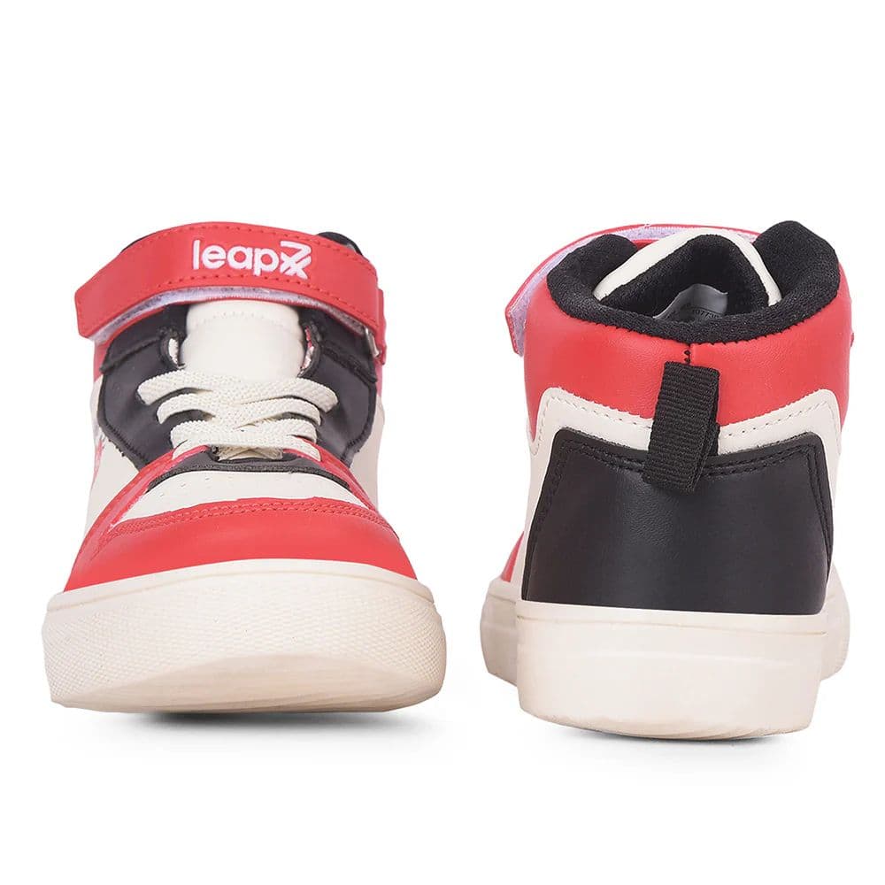 LEAP7X Red Sports Non Lacing Sneakers for Kids TOTSTREND4 By Liberty — photo 8
