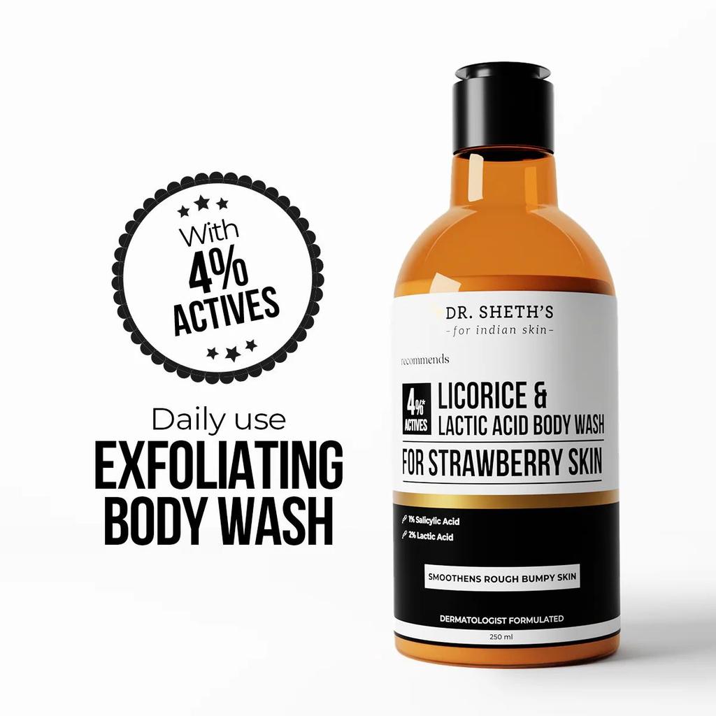 Licorice & Lactic Acid Body Wash - 250ml