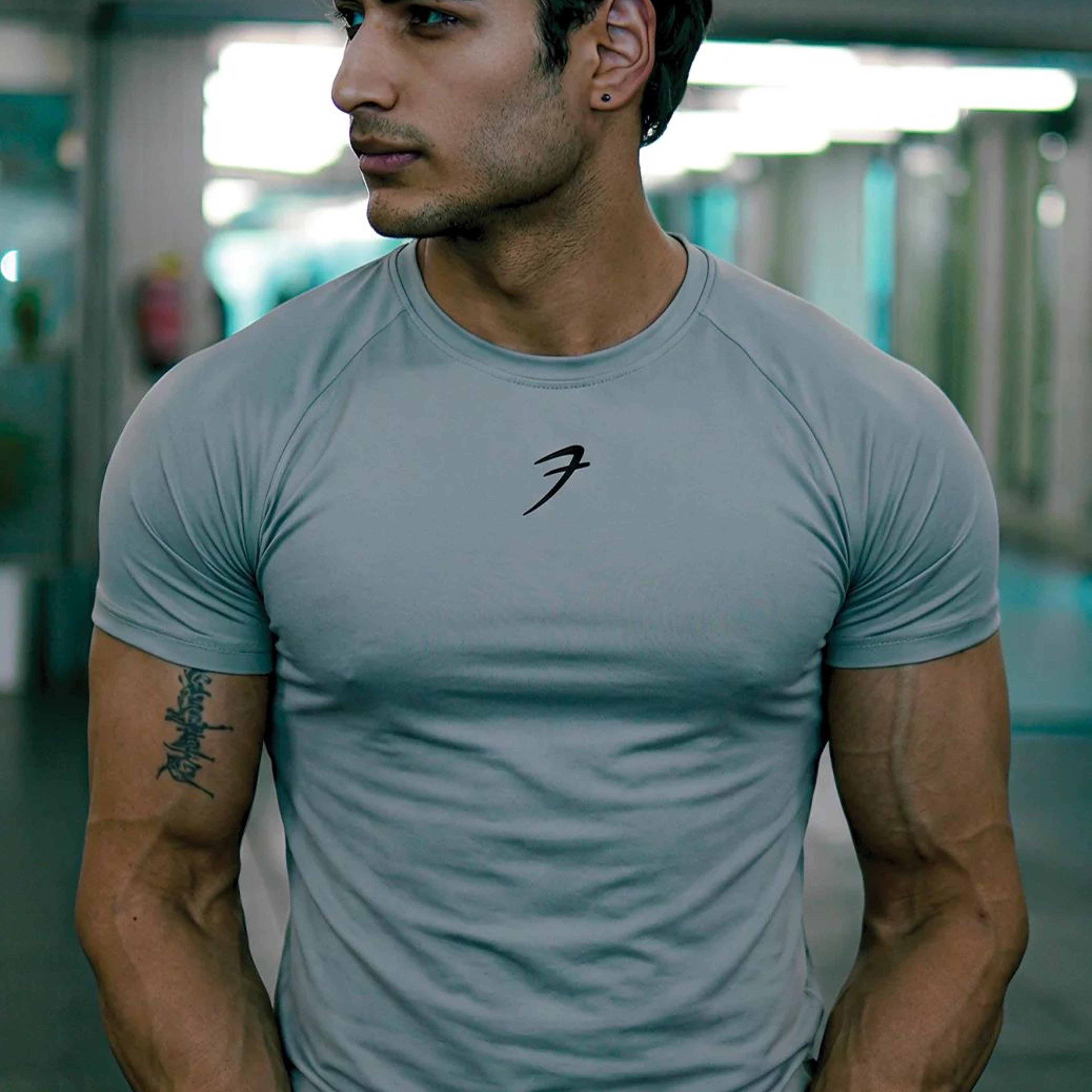 Bare Nylon T-shirt Light Grey