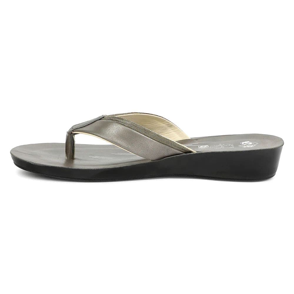 A-HA Grey Casual Slip on Slippers for Women AVNI-12 by Liberty — photo 3