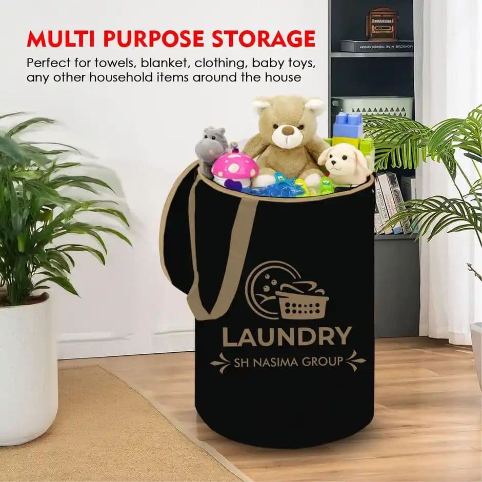 Capsicum Laundry Bag Nylon Black Beige Group - 45 Liter — photo 3