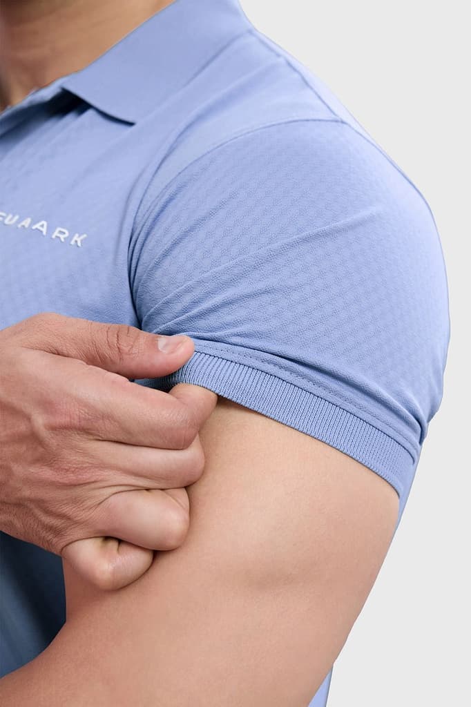 Wave Polo T-shirt Light Blue — photo 5