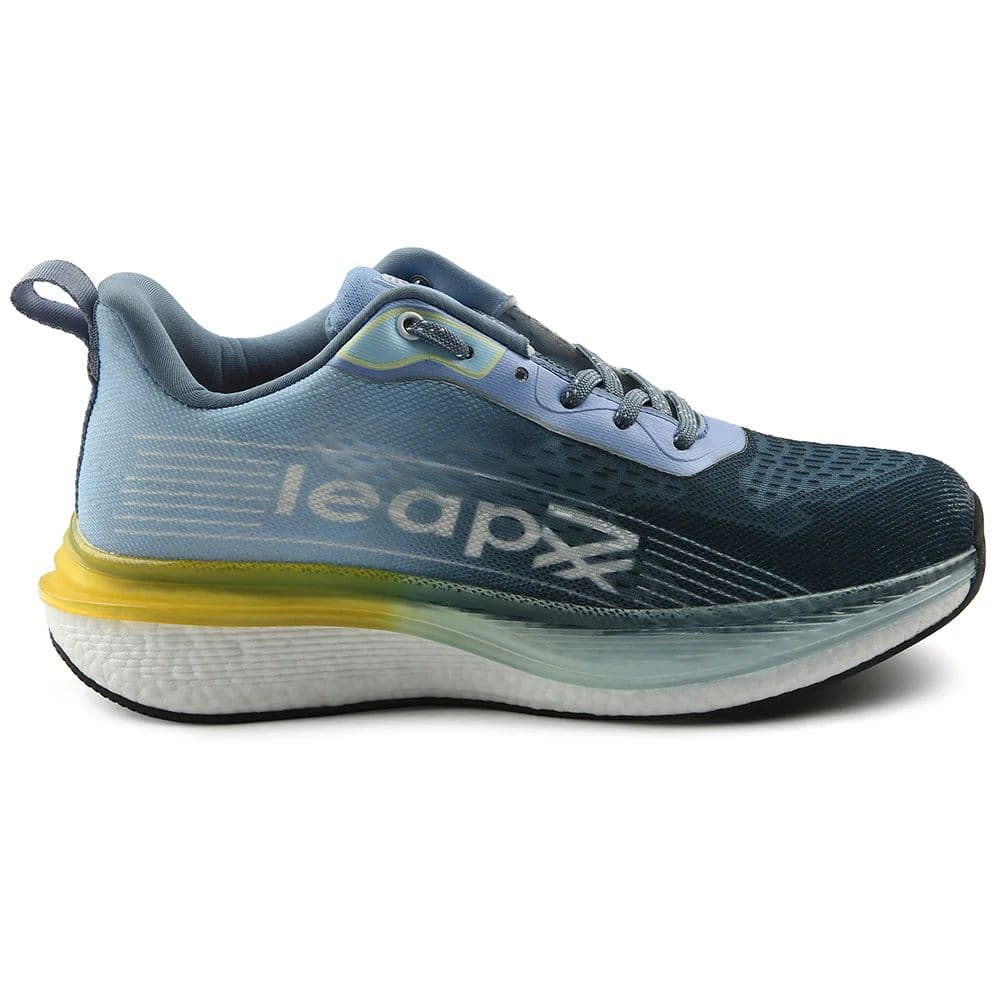 Leap7x Blue Sports Lacing Running Shoes For Men RWM-02 By Liberty — photo 2