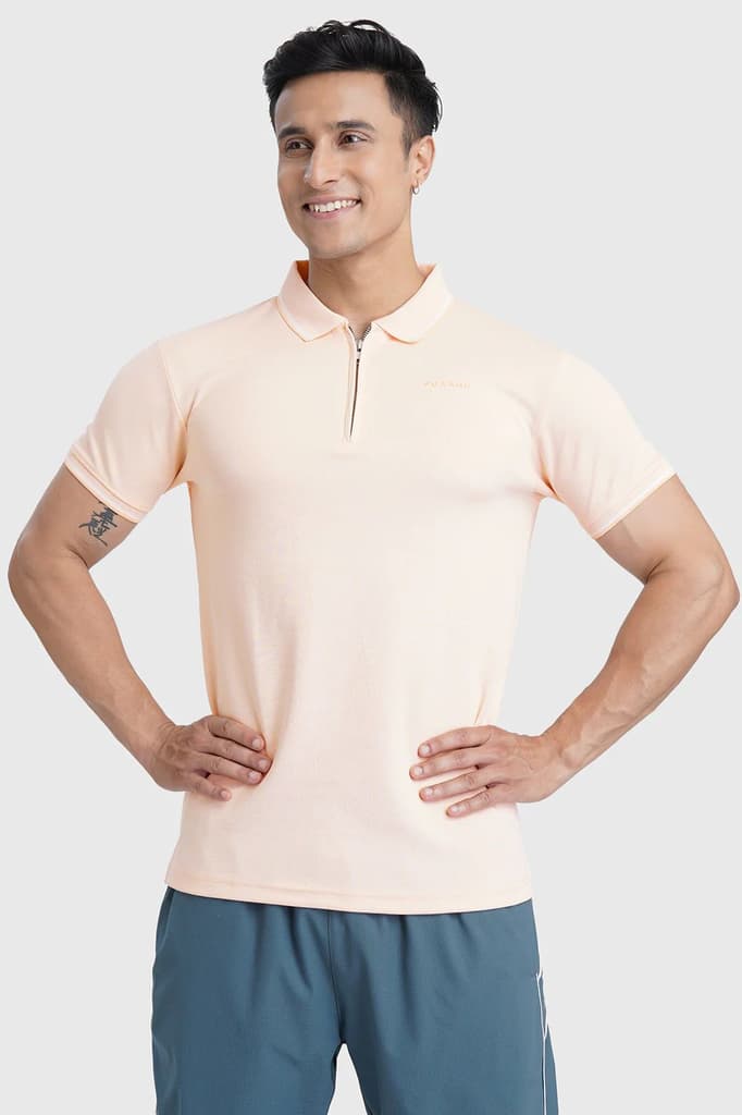 Heritage Polo T-shirt Peach — photo 4
