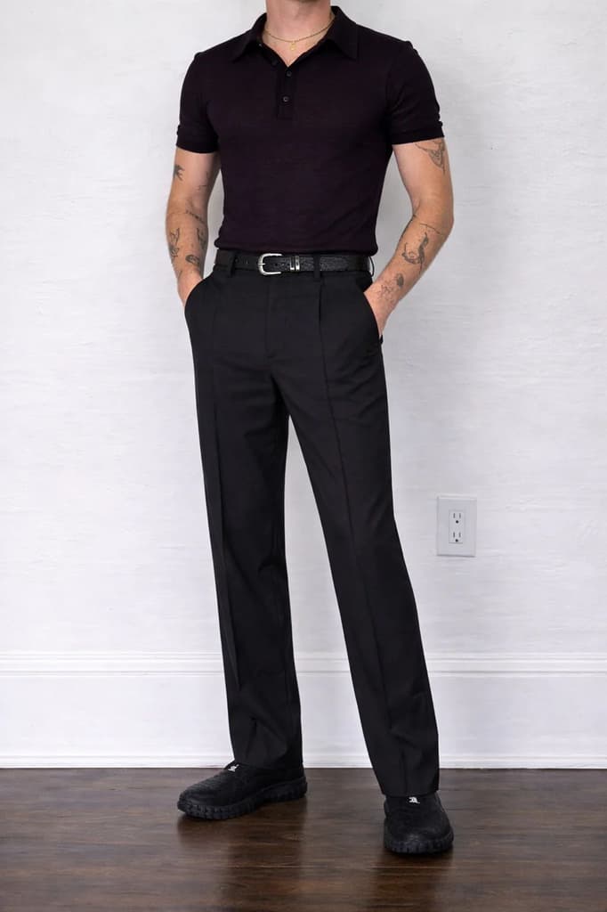Straight Korean Pin-Tuck Pants — photo 5