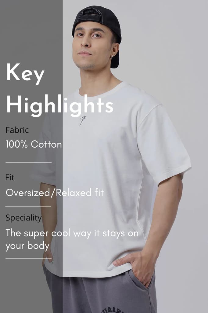 Fortitude Oversized T-shirt White — photo 7