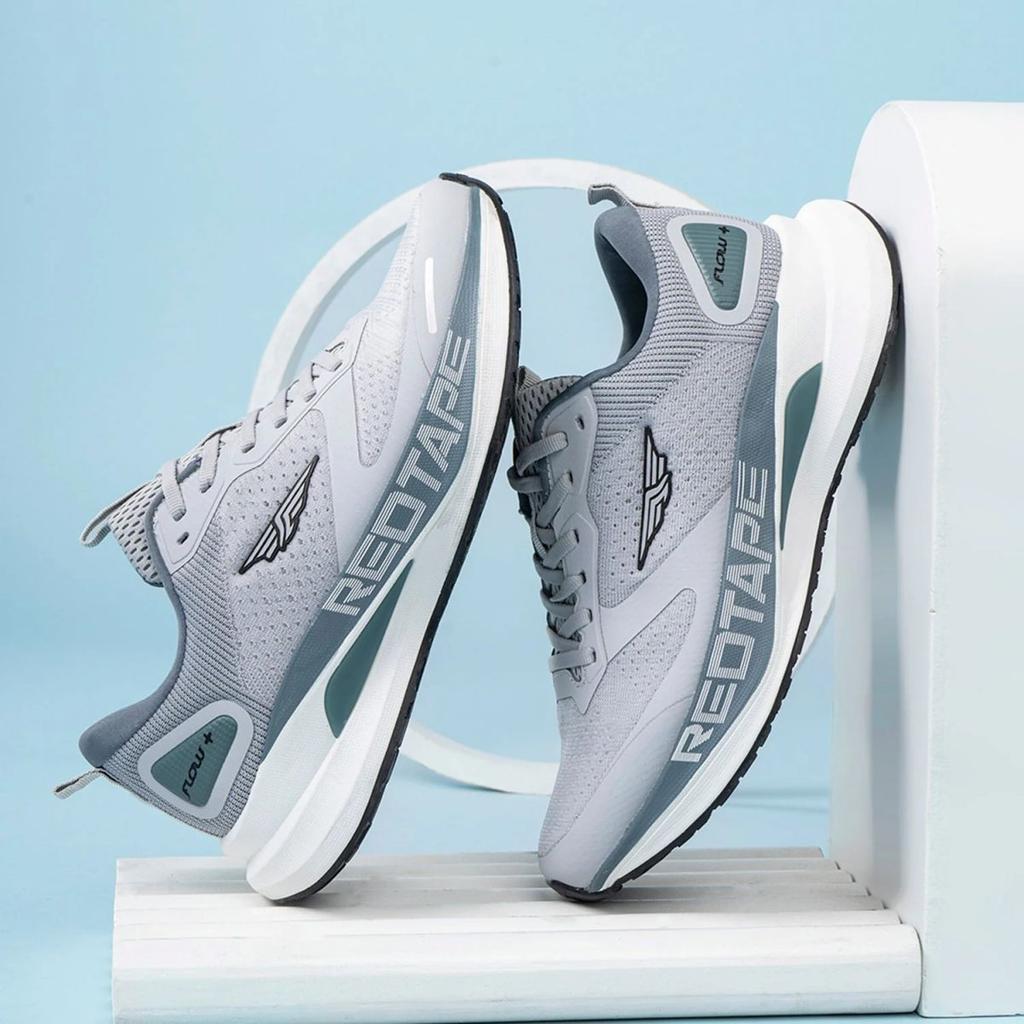 Athleisure Sports Shoes for Men in White and Blue | Low-Cut Shoes. — photo 6
