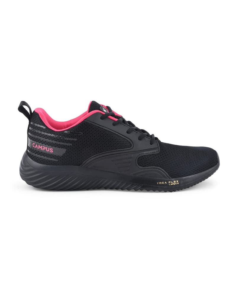 NOOR PLUS Black Women's Running Shoes — Black / 4