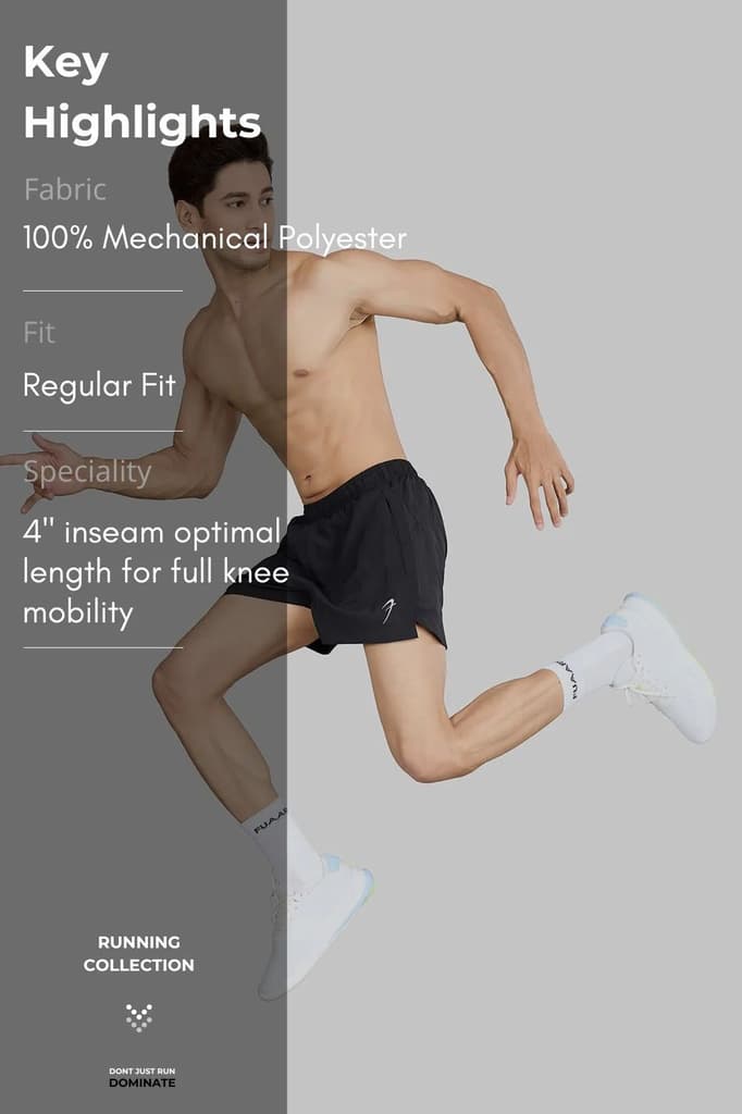 Pulse 4" Running Shorts Black — photo 7