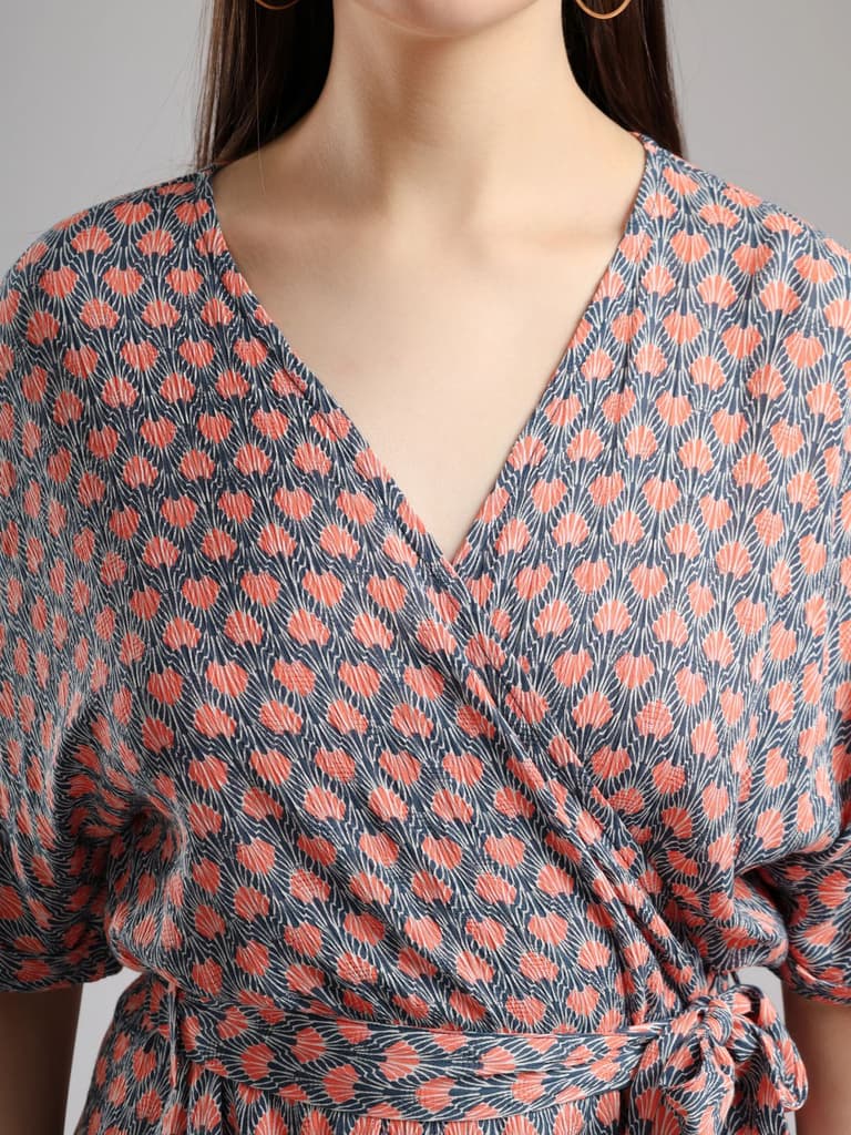 Zuma Wrap Midi Dress — photo 5