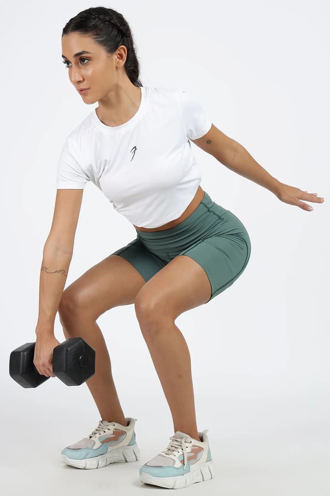 Timeless Nylon Shorts Sage Green — photo 2