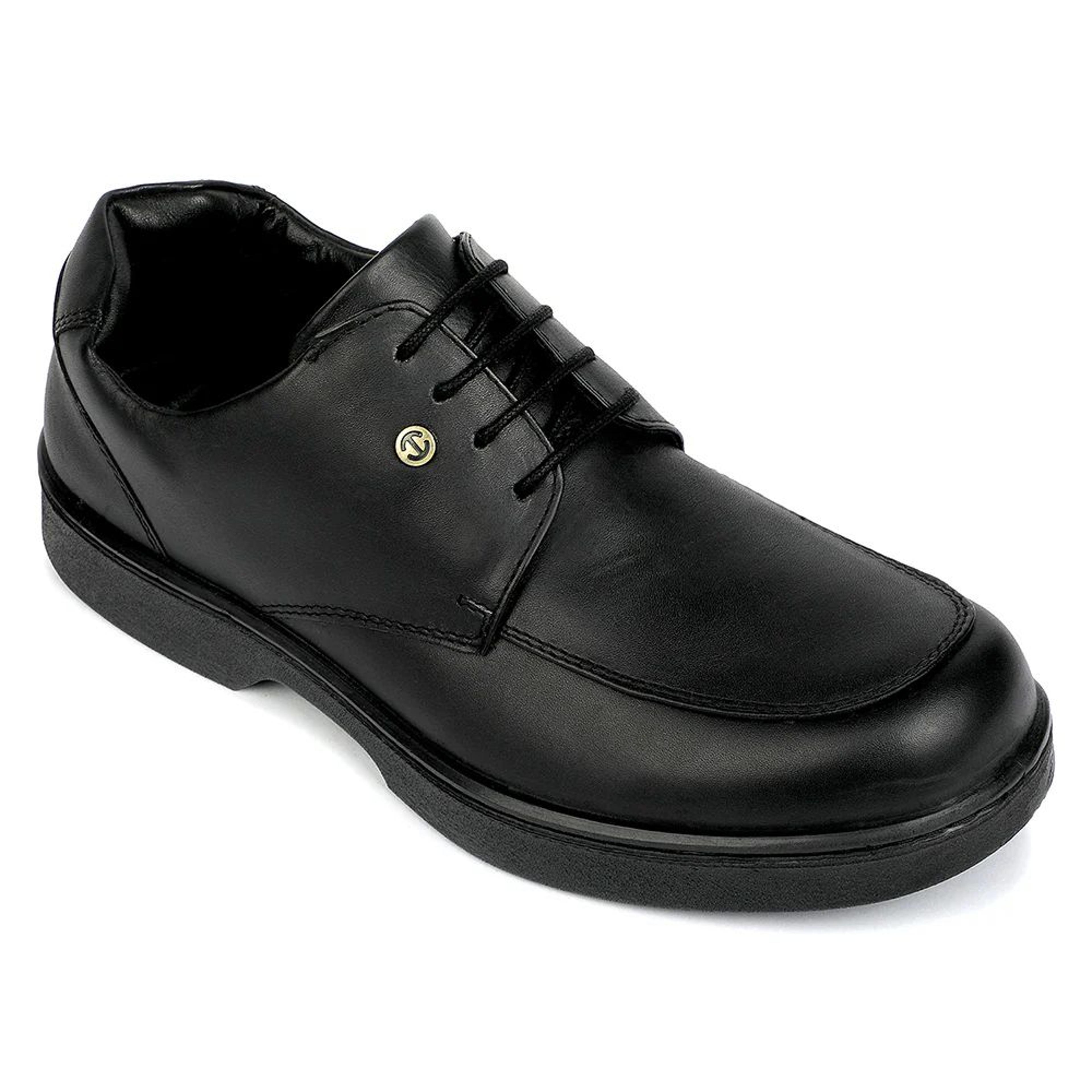 Healers Black Formal Lacing Derby Shoes for Men 204601AN by Liberty