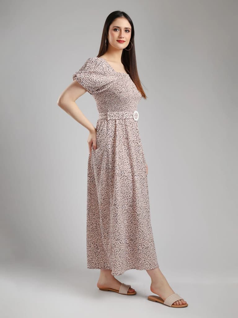 Avira Textured Flared Dress — photo 6