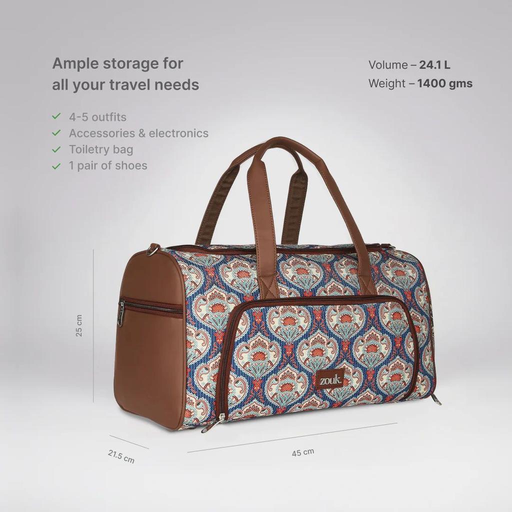 Kovil Blue Weekender Duffle Bag — photo 2