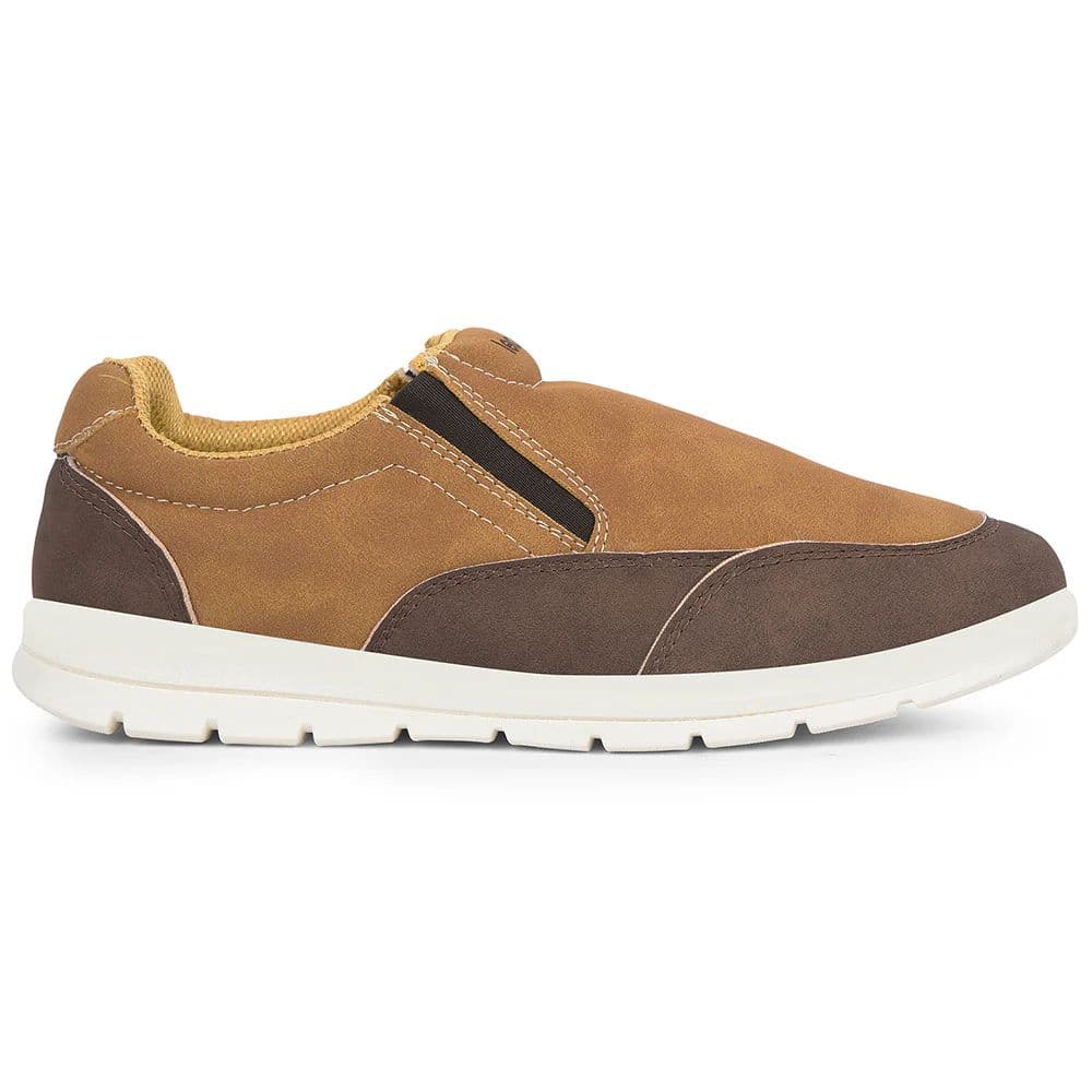 Leap7x Camel Casual Non Lacing Sneakers For Men FRINKS-2E By Liberty — photo 2