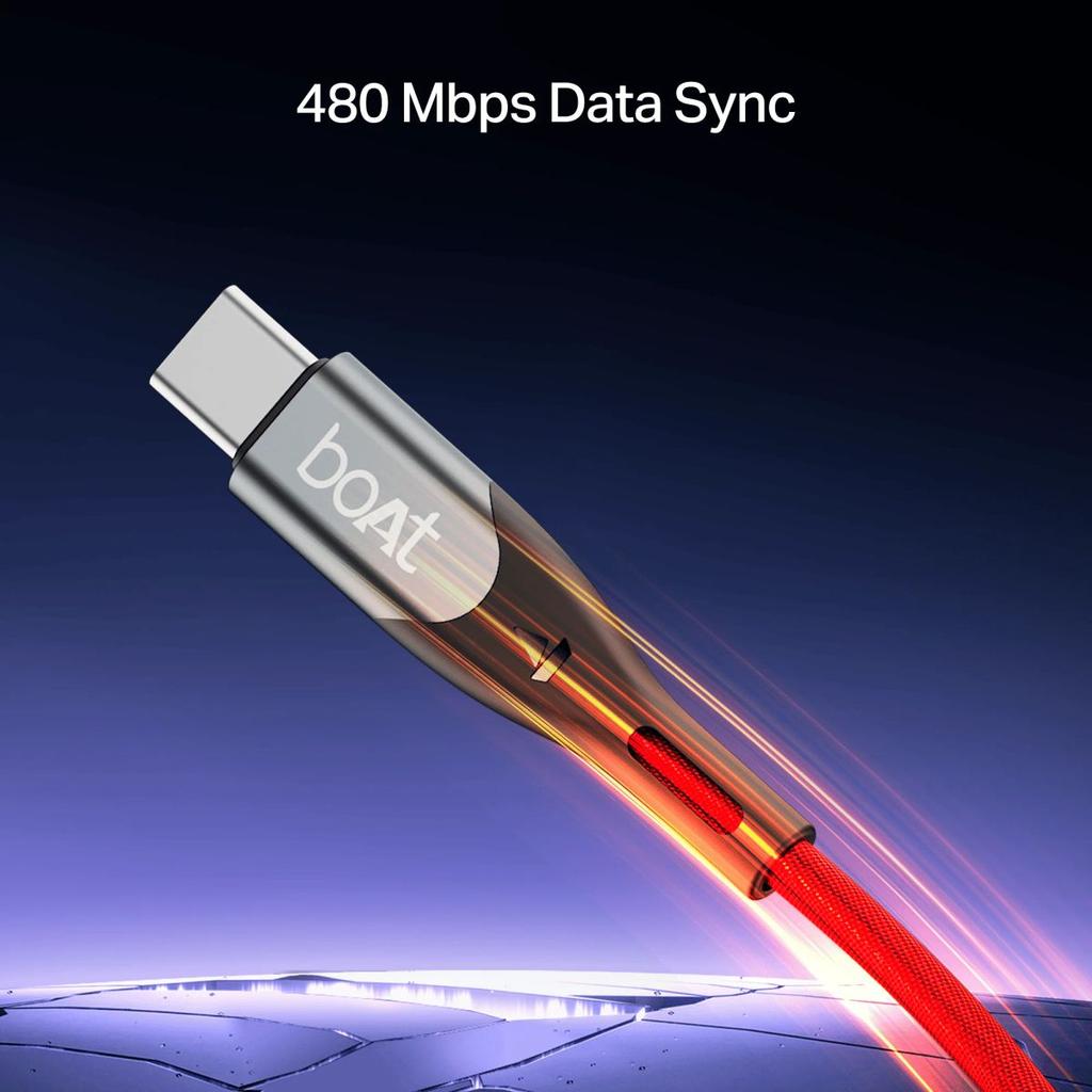 boAt Type C to C 100W Cable | Fast Charging Cable with 100W Output, 480 Mbps Data Sync & Nylon Braided Skin — photo 10