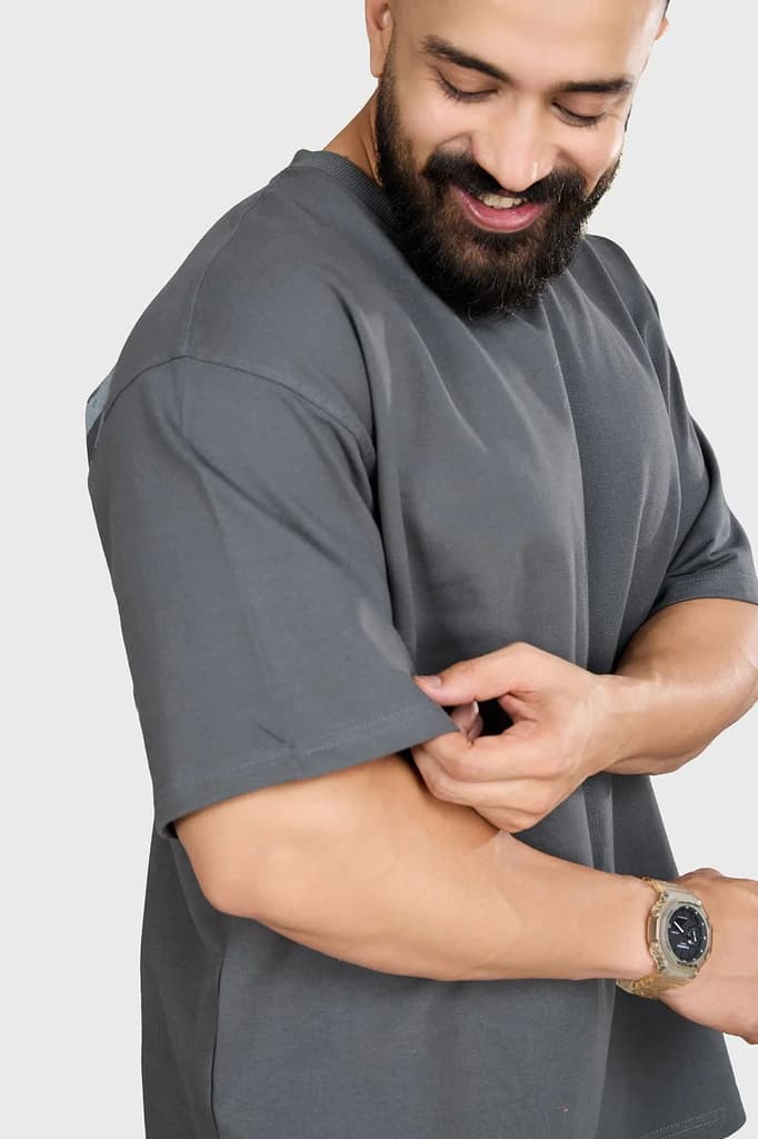 Heavyweight Oversized T-shirt Grey — photo 5