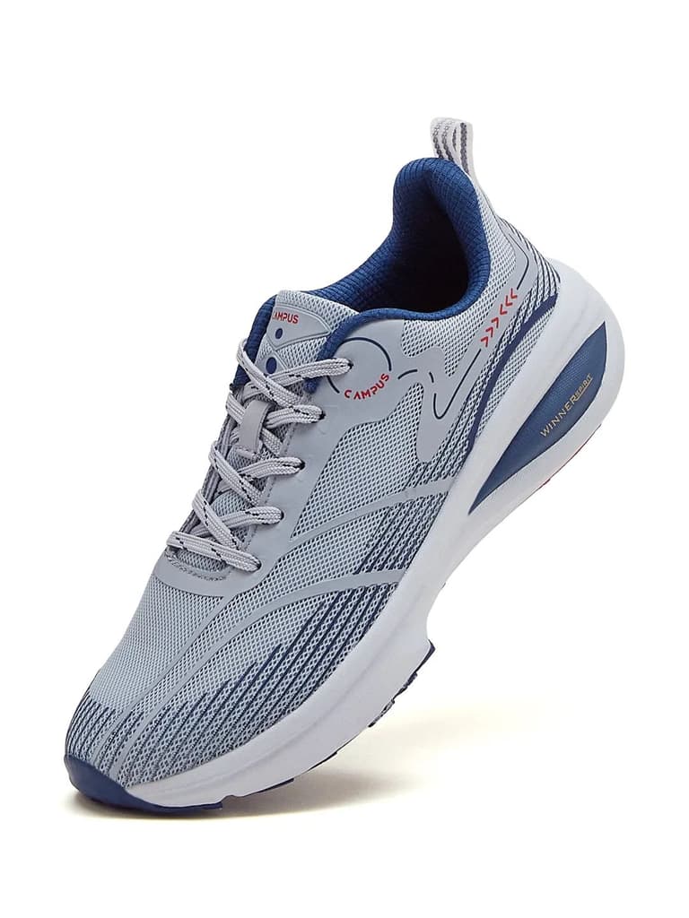 GLITCH Grey Men's Running Shoes — photo 3