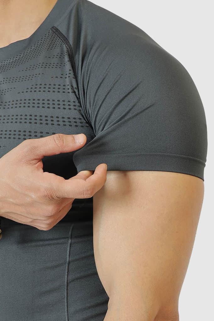 Power Seamless T-shirt Grey/Fuaark — photo 5