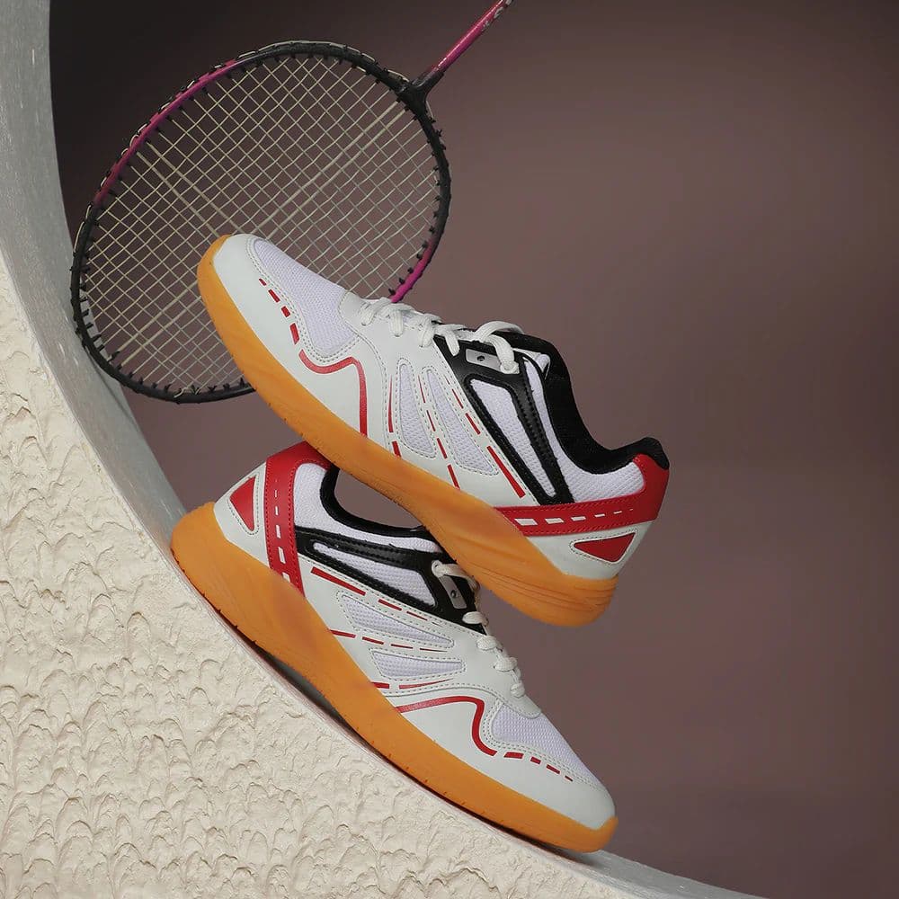 FREEDOM White Sports Non-Marking Paddle/Pickleball & Badminton Shoes For Men ASPIRE-1E By Liberty — photo 4