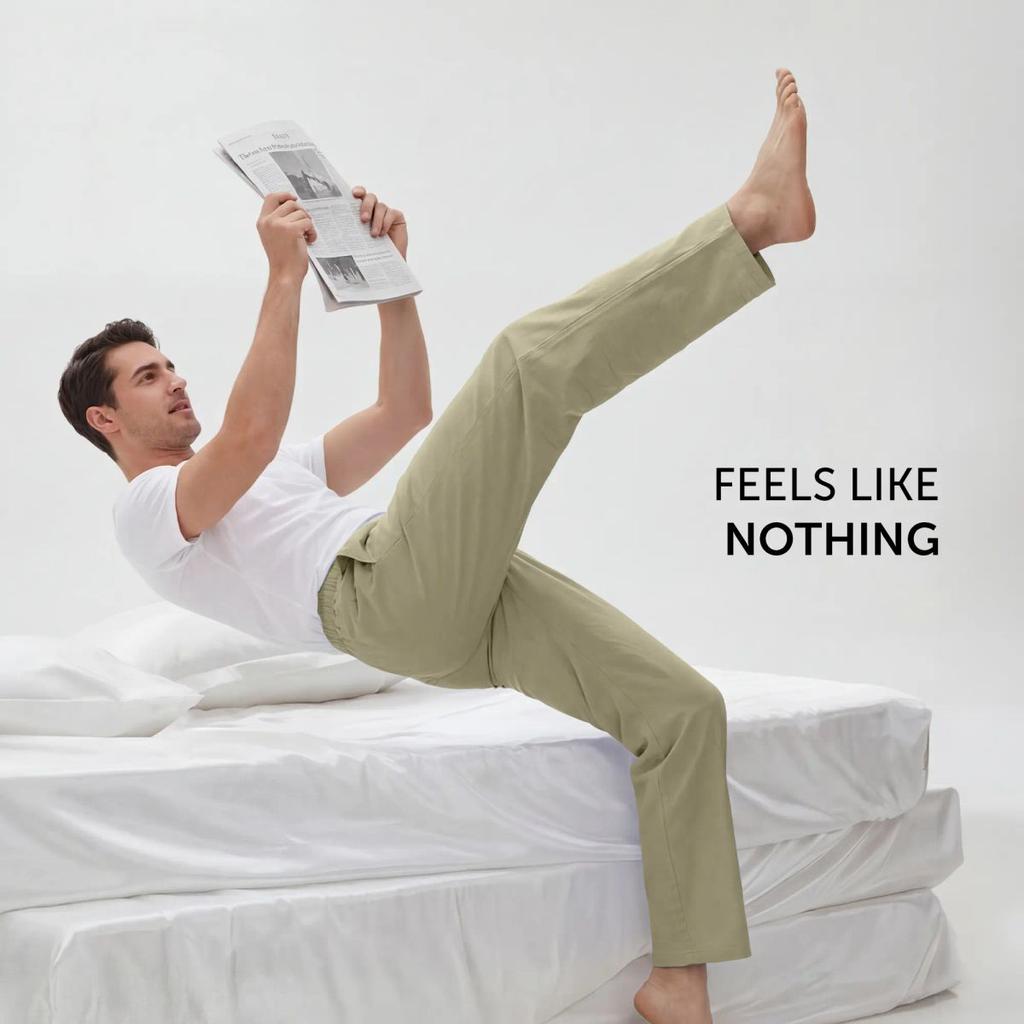 Ultra-Breathable Cotton Chambray Pyjamas - Dusty Olive — photo 6