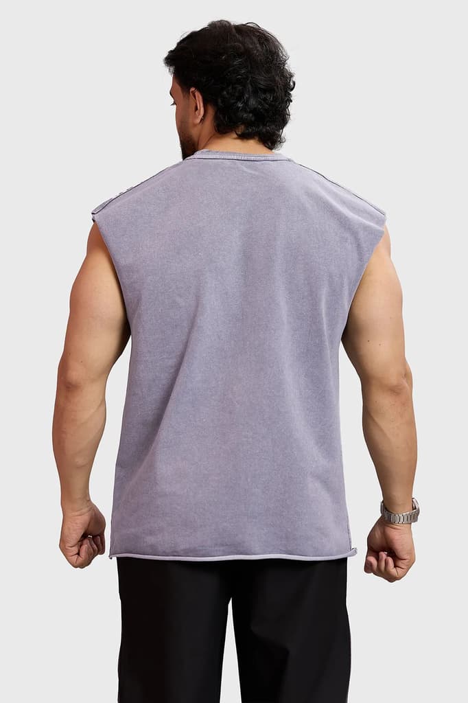 IronWill Washed Capsleeves Tank Light Grey — photo 6